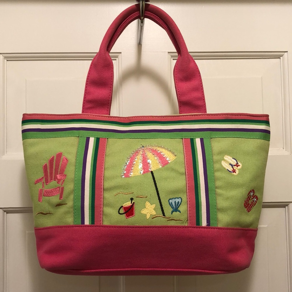 Cute Summer purse with colorful embroidery